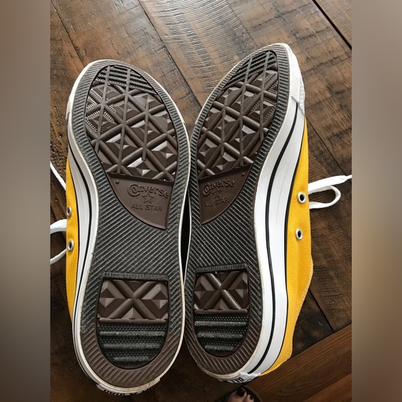 Chuck Taylor Converse All Star bright yellow sneakers NEW mens 8 / women’s 10 - Picture 6 of 7